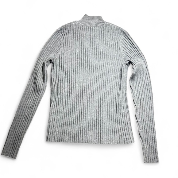 Alp N Rock CLARA RIBBED MOCK NECK SWEATER Size S In Gray - Picture 4 of 6